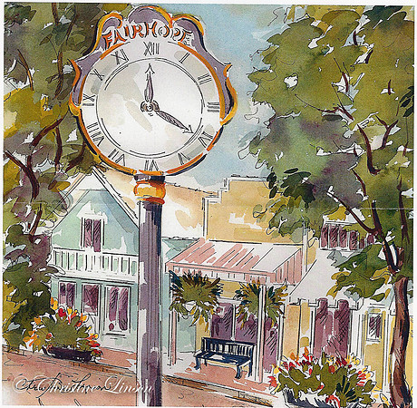 131 - Town Clock & West Fairhope Ave